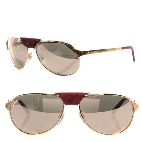 cartier aviator sunglasses gold.